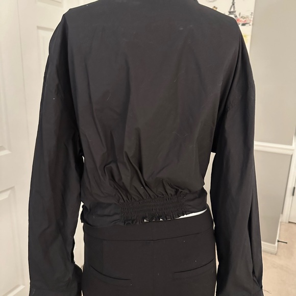 Gianni bini- size M Black crop top with elastic waist - Picture 3 of 9